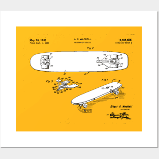 SKATEBOARD PATENT Posters and Art